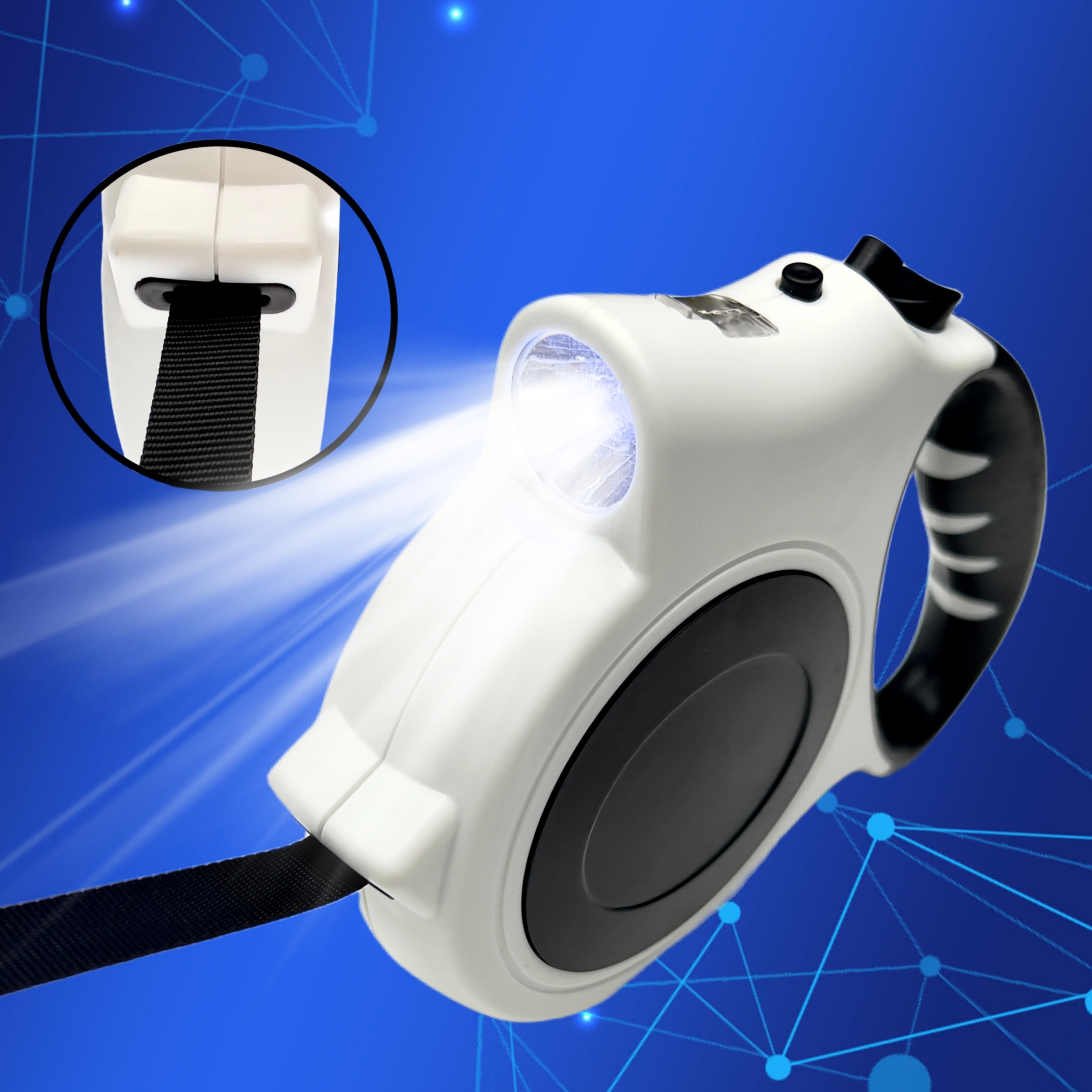 Running Gear Dog - 1pc Illuminated Retractable Dog Leash -16ft,
