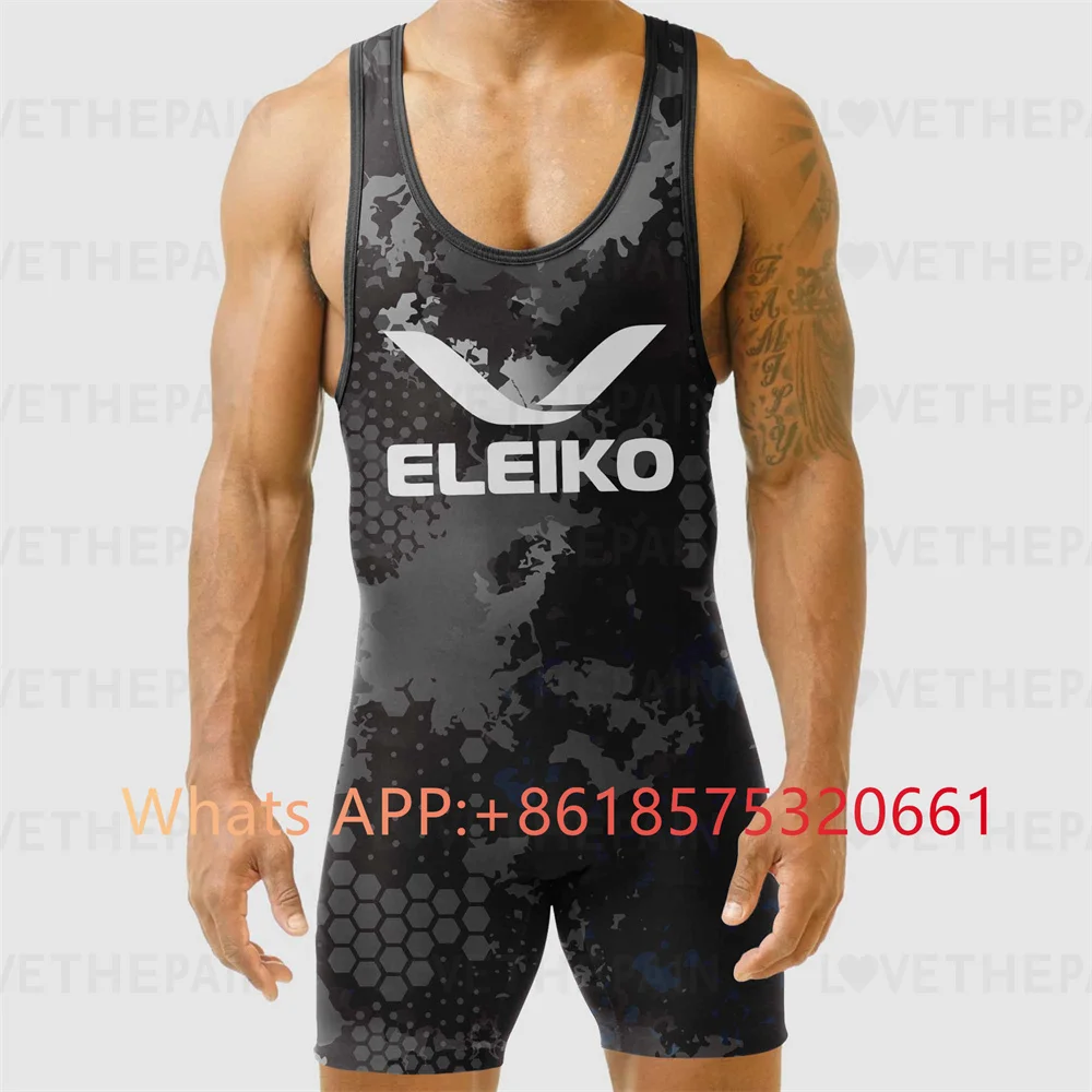 ELEIKO Mens Wrestling Singlet  - Running Gear Kit ulasan dan harga