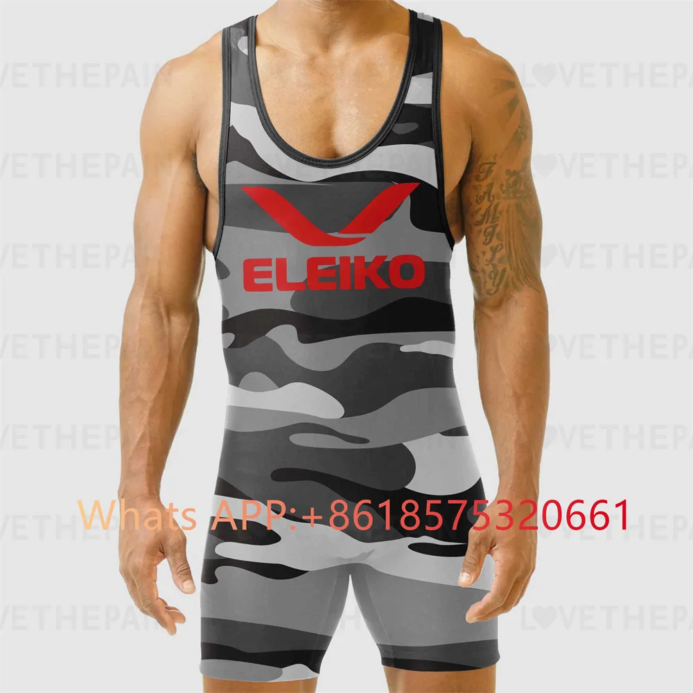 ELEIKO Mens Wrestling Singlet  - Running Gear Kit ulasan dan harga