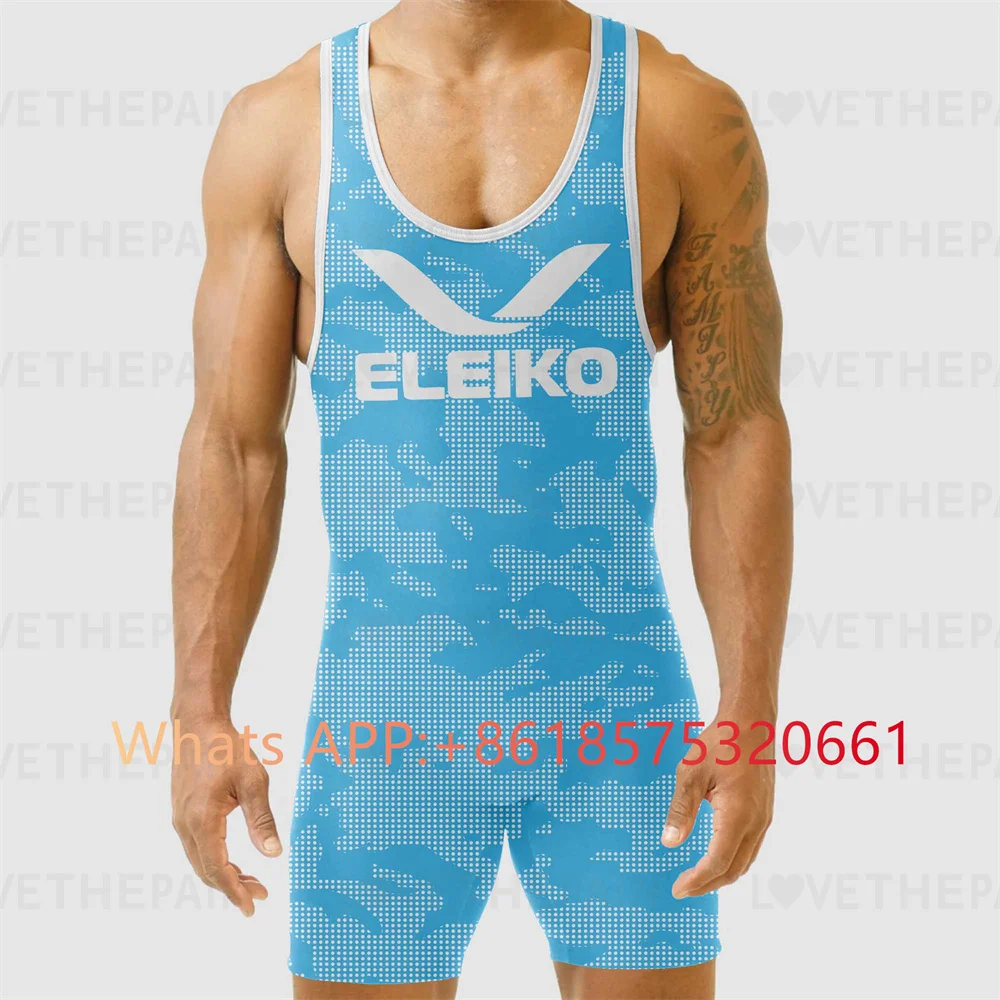 ELEIKO Mens Wrestling Singlet  - Running Gear Kit ulasan dan harga
