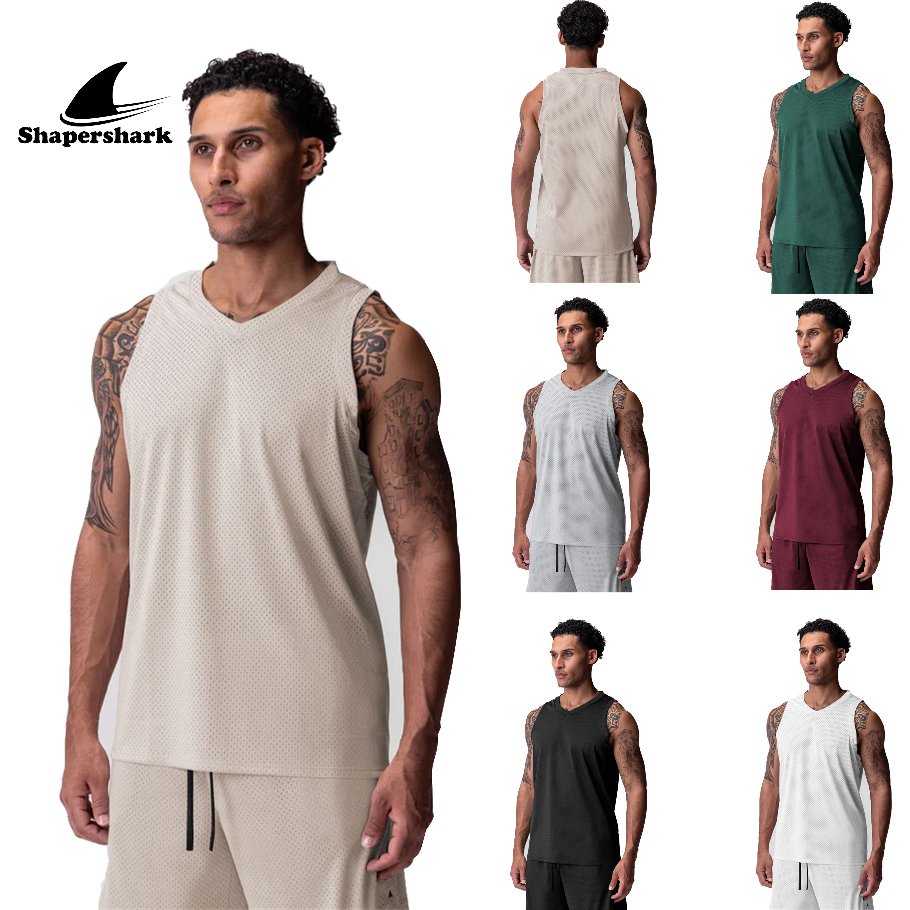 Men's clothes tank top Gym t-s - Running Gear Quick Dry ulasan dan harga