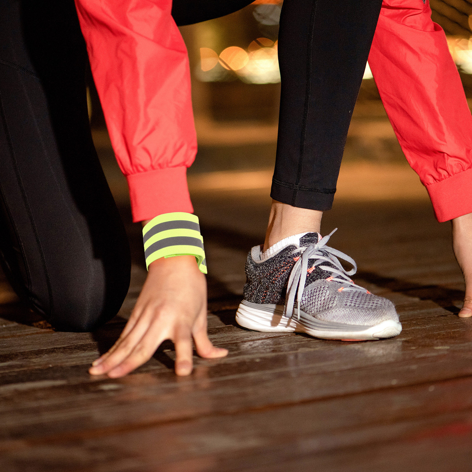 4Pairs Reflective Wristband Ar - Running Gear Dog ulasan dan harga